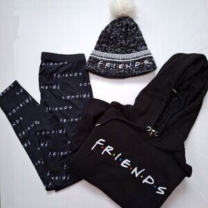Friends 3 Piece Bundle of Beanie Leggings and Hoodie